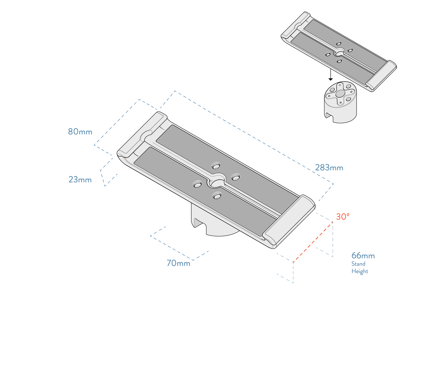 Powered iPad Stand